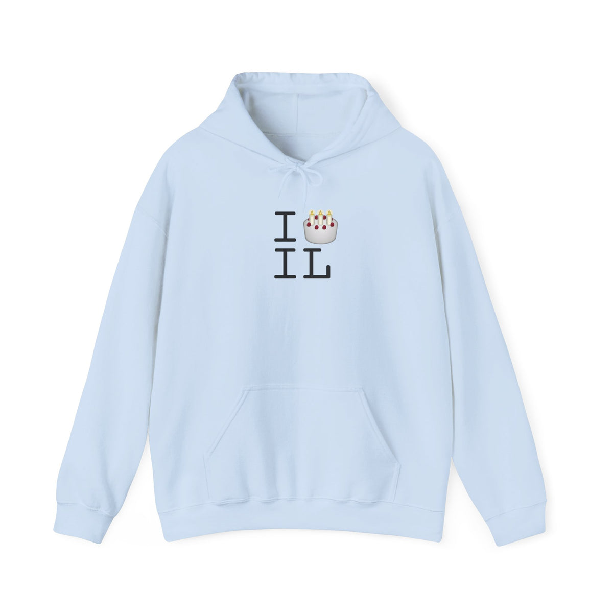 "I Birthday Cake Illinois" Hoodie
