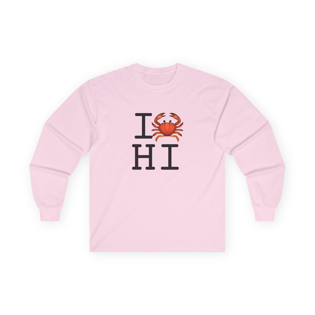 "I Crab Hawaii" Long Sleeve Shirt