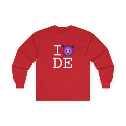"I'm an Angry Devil about Delaware" Long Sleeve Shirt