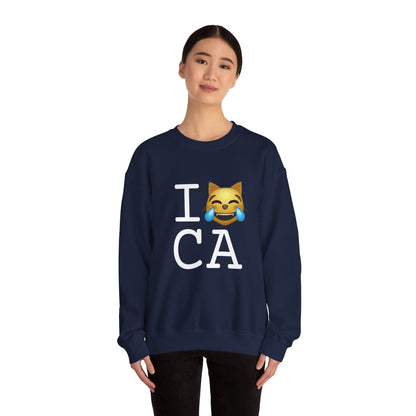 "I'm Laughing like a Cat at California" Sweatshirt