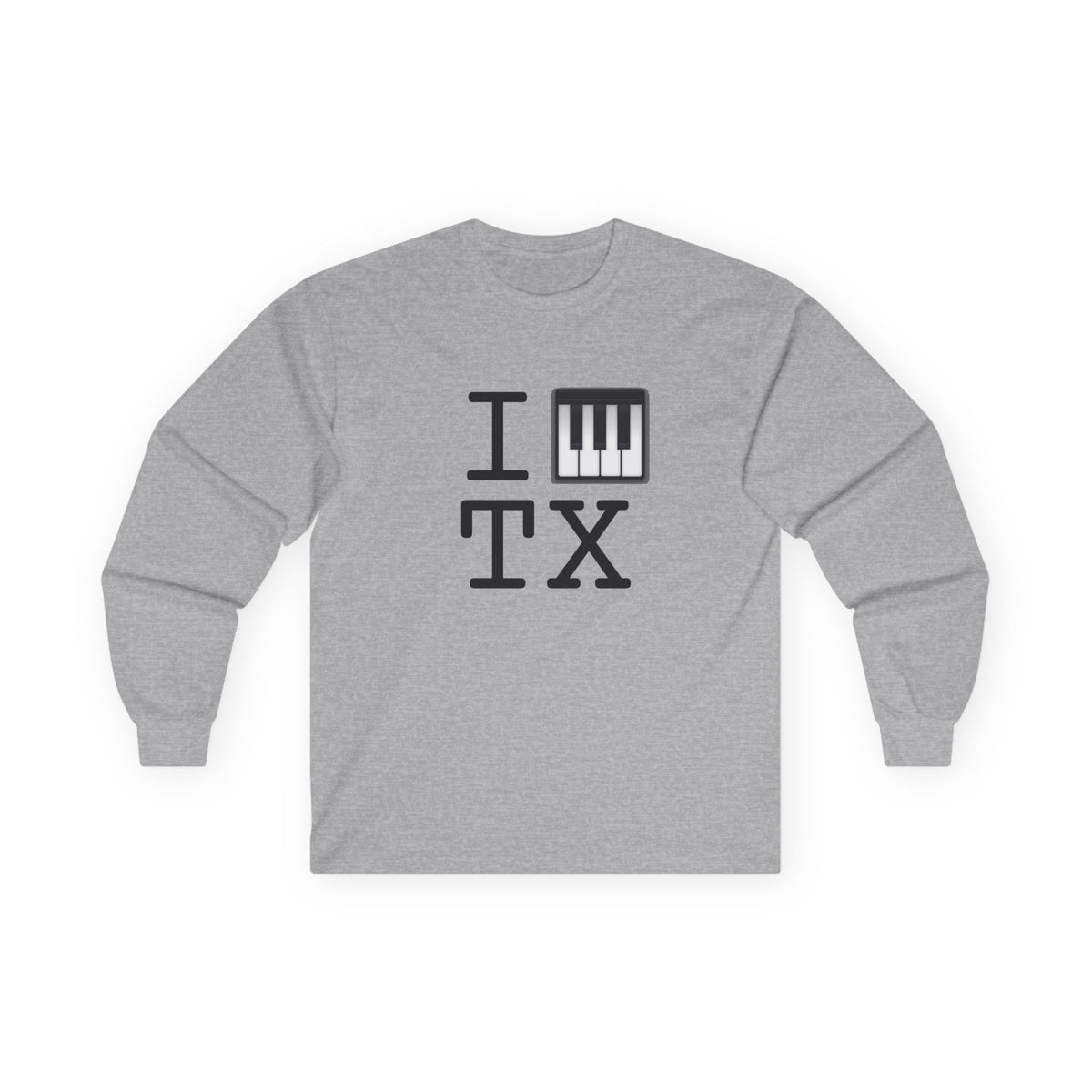 "I Piano Texas" Long Sleeve Shirt