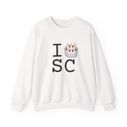 "I Birthday Cake South Carolina" Sweatshirt