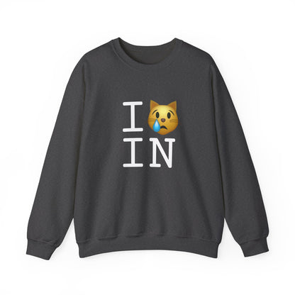 "I'm a Crying Cat about Indiana" Sweatshirt