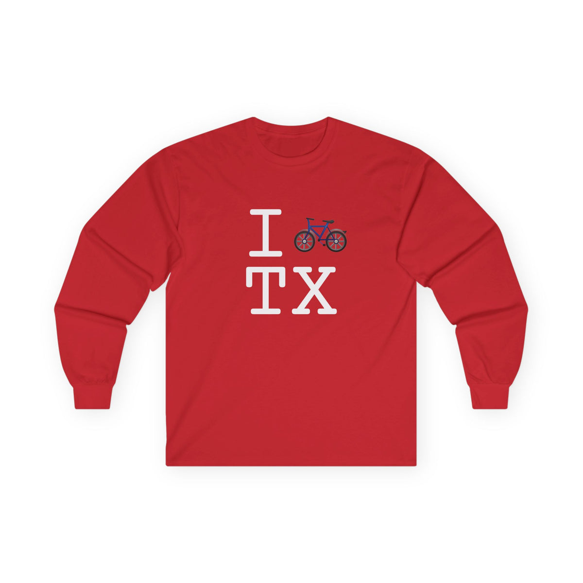 "I Bicycle Texas" Long Sleeve Shirt