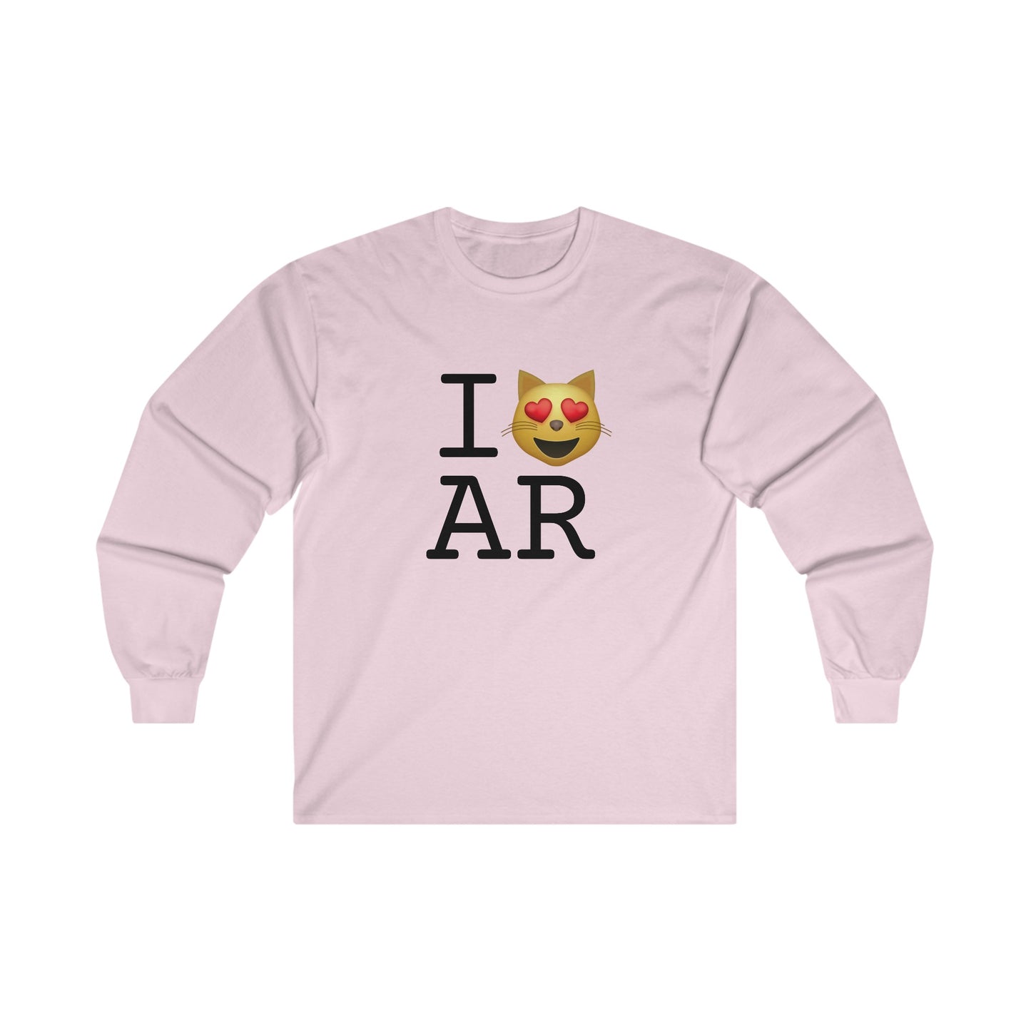 "I'm a Cat that Loves Arkansas" Long Sleeve Shirt