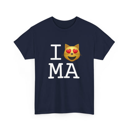 "I'm a Cat that Loves Massachusetts" Tee