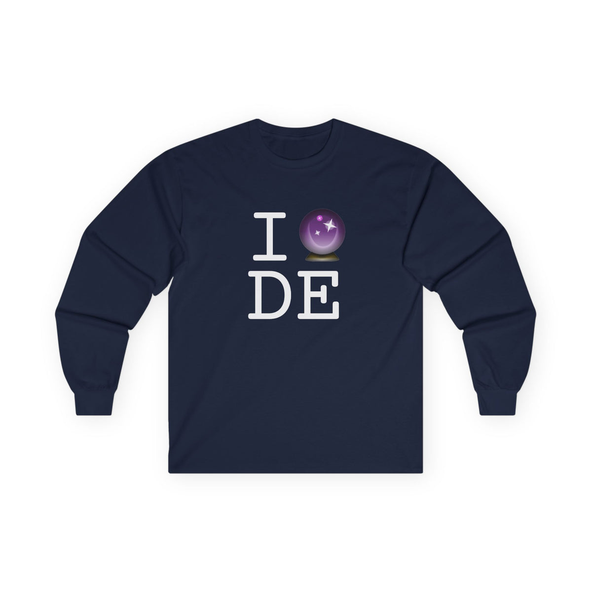 "I Predict the Future (Crystal Ball) of Delaware" Long Sleeve Shirt