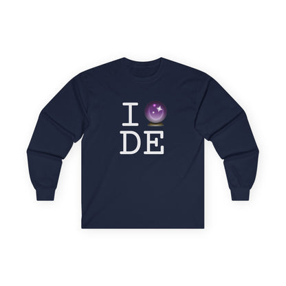 "I Predict the Future (Crystal Ball) of Delaware" Long Sleeve Shirt