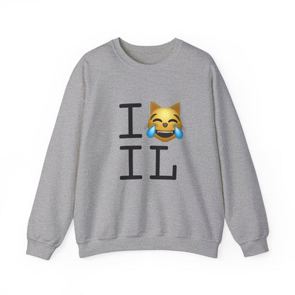 "I'm Laughing like a Cat at Illinois" Sweatshirt