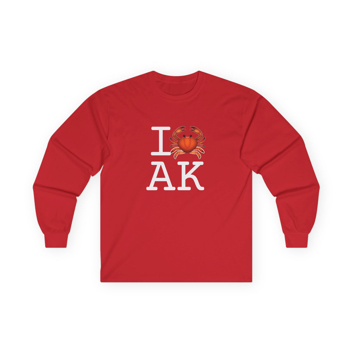 "I Crab Alaska" Long Sleeve Shirt