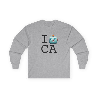 "I'm a Robot in California" Long Sleeve Shirt