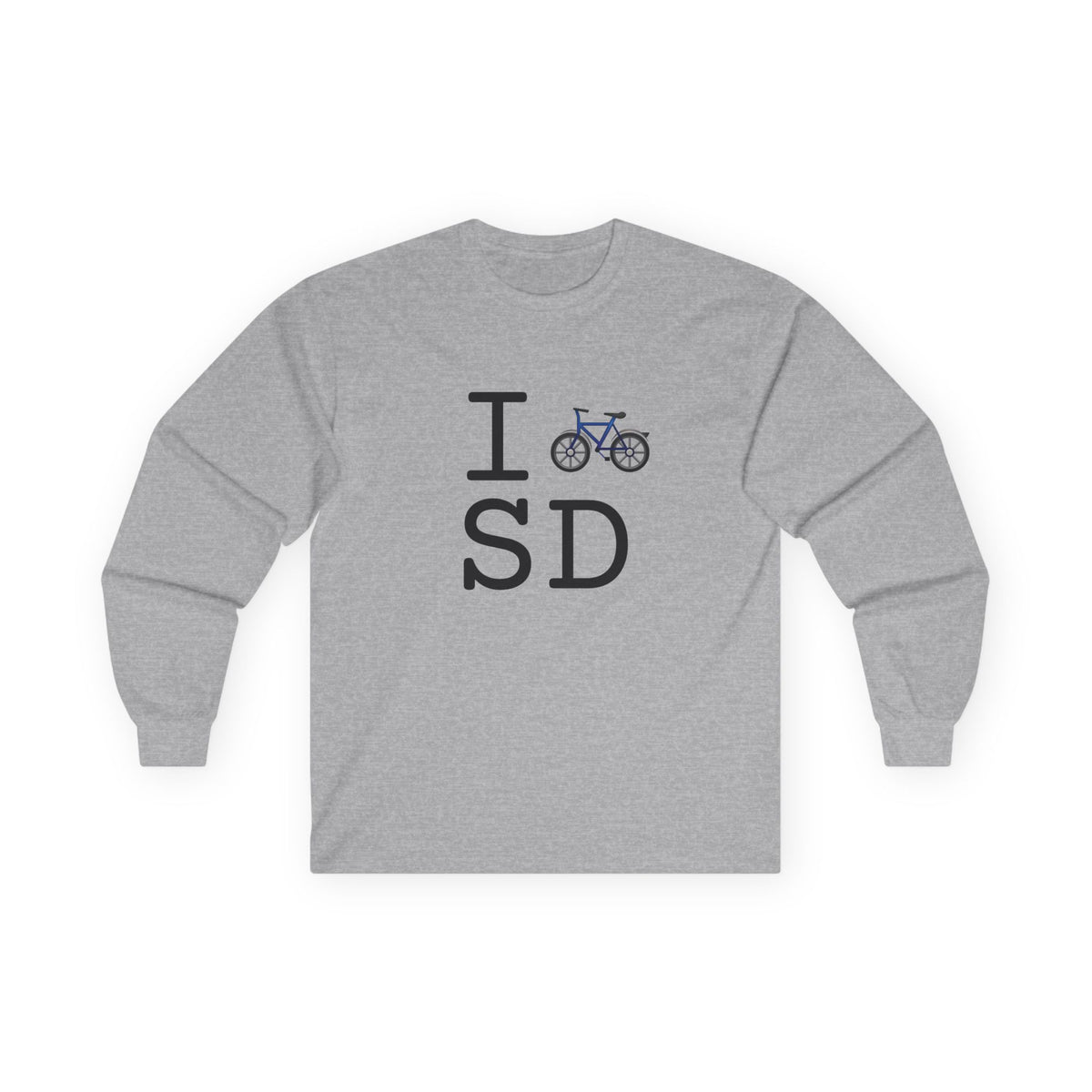 "I Bicycle South Dakota" Long Sleeve Shirt