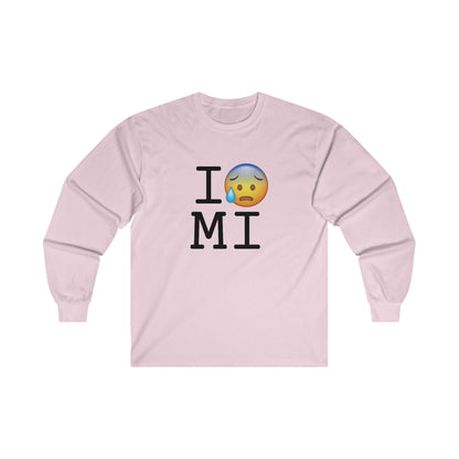 "I'm Anxiously Sweating in Michigan" Long Sleeve Shirt