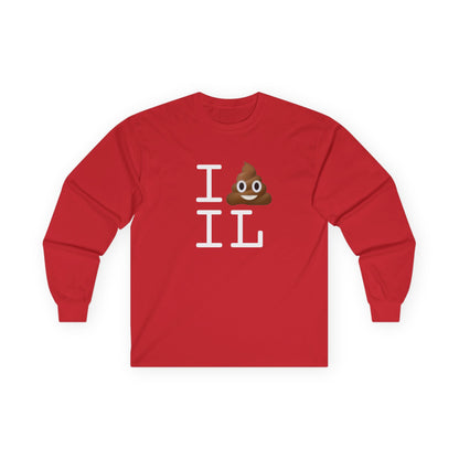 "I Poop in Illinois" Long Sleeve Shirt