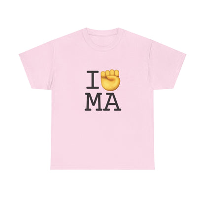 "I Raise my Fist with Massachusetts" Tee
