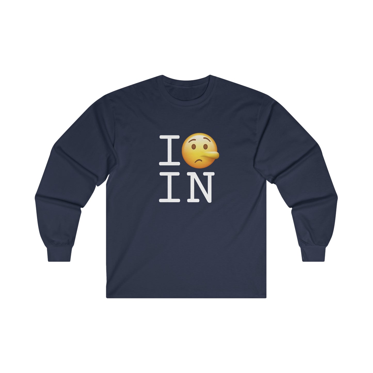 "I Lie about Indiana" Long Sleeve Shirt
