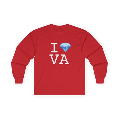 "I Diamond Virginia" Long Sleeve Shirt