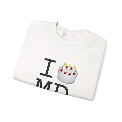 "I Birthday Cake Maryland" Sweatshirt