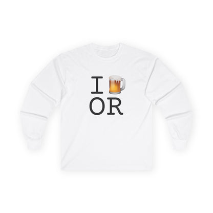 "I Beer Oregon" Long Sleeve Shirt