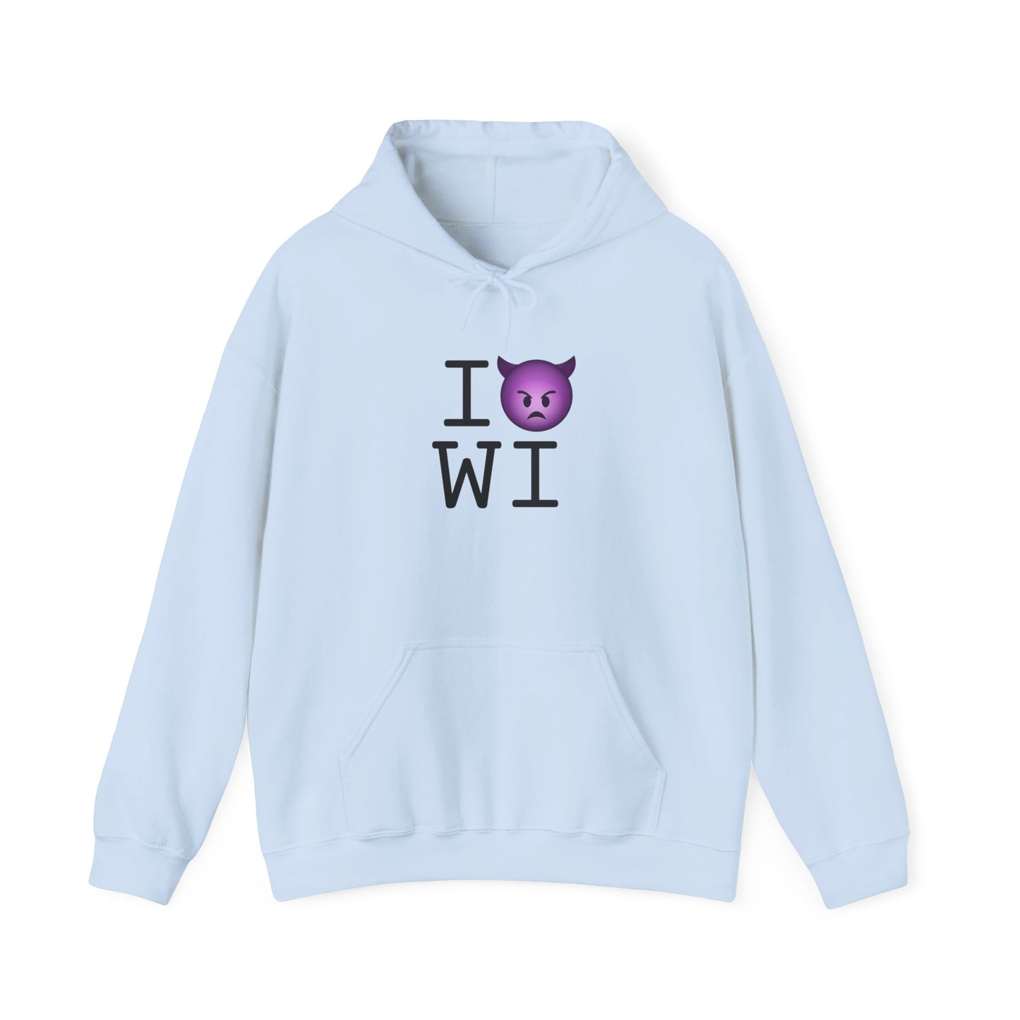 "I'm an Angry Devil about Wisconsin" Hoodie