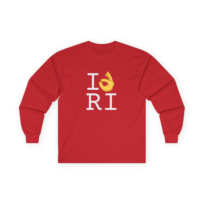 "I'm OK with Rhode Island" Long Sleeve Shirt