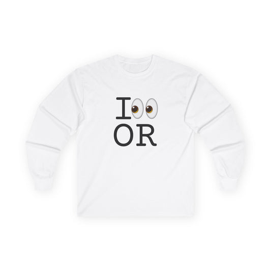 "I Look at Oregon" Long Sleeve Shirt