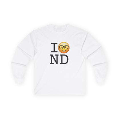"I'm a Nerd about North Dakota" Long Sleeve Shirt