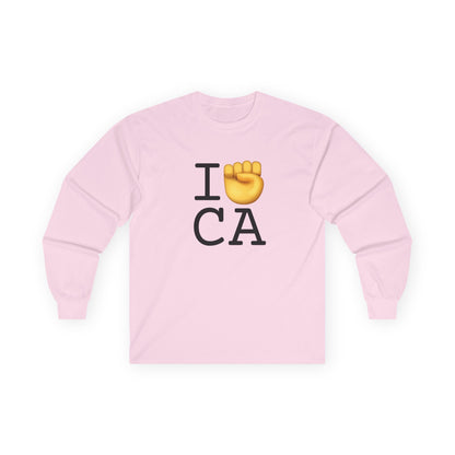 "I Raise my Fist with California" Long Sleeve Shirt