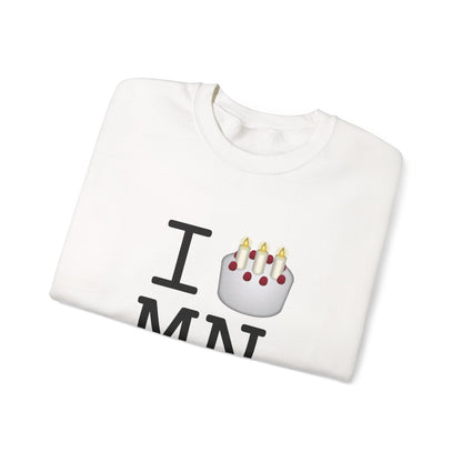 "I Birthday Cake Minnesota" Sweatshirt