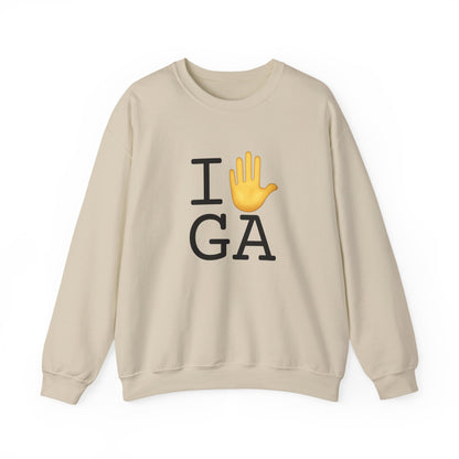 "I Stop (Raised Hand) Georgia" Sweatshirt