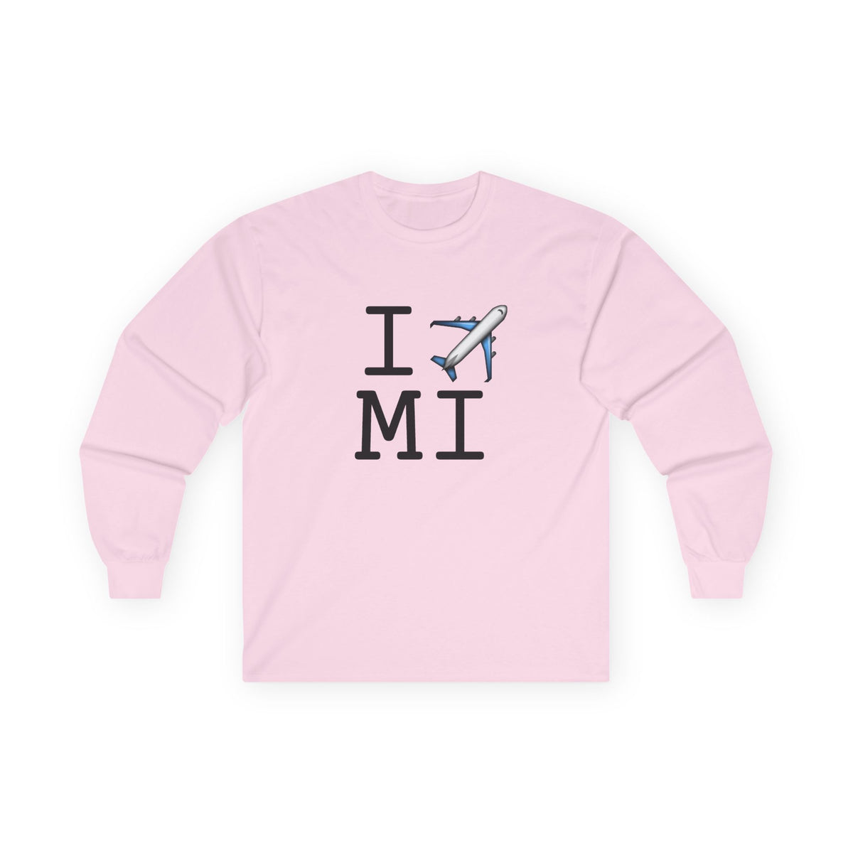 "I Fly Over Michigan" Long Sleeve Shirt