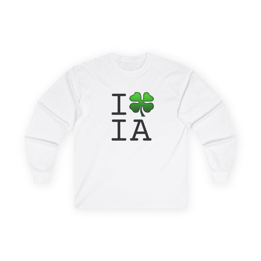 "I'm Lucky (Clover) in Iowa" Long Sleeve Shirt