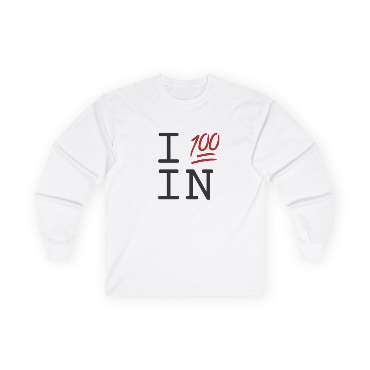 "I Keep it 100 in Indiana" Long Sleeve Shirt