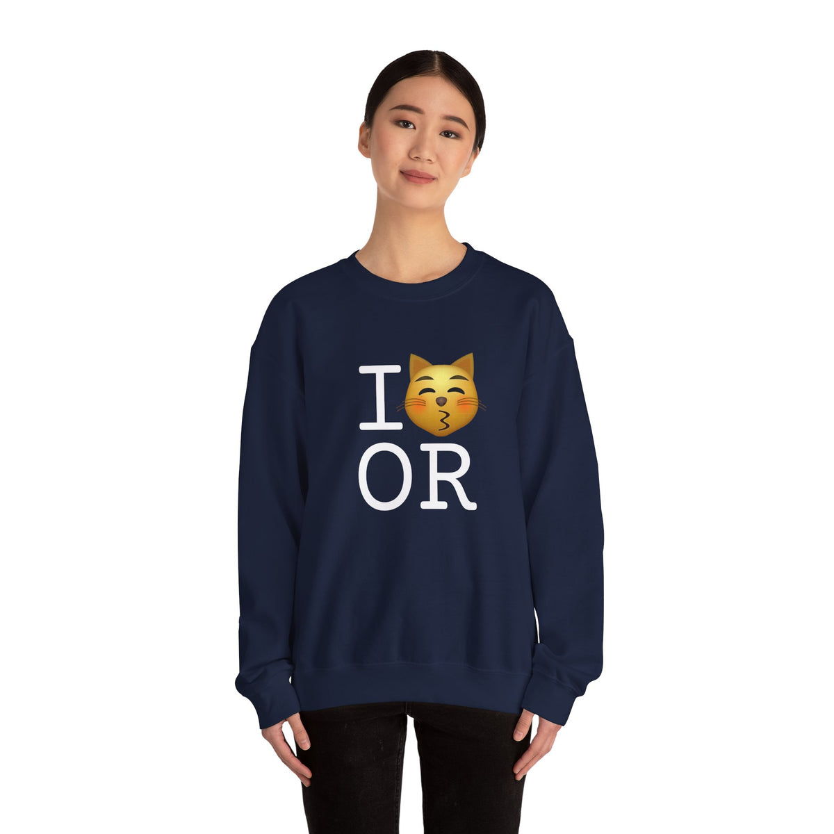 "I'm a Kissing Cat toward Oregon" Sweatshirt