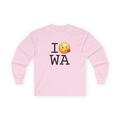 "I Blow a Kiss at Washington" Long Sleeve Shirt