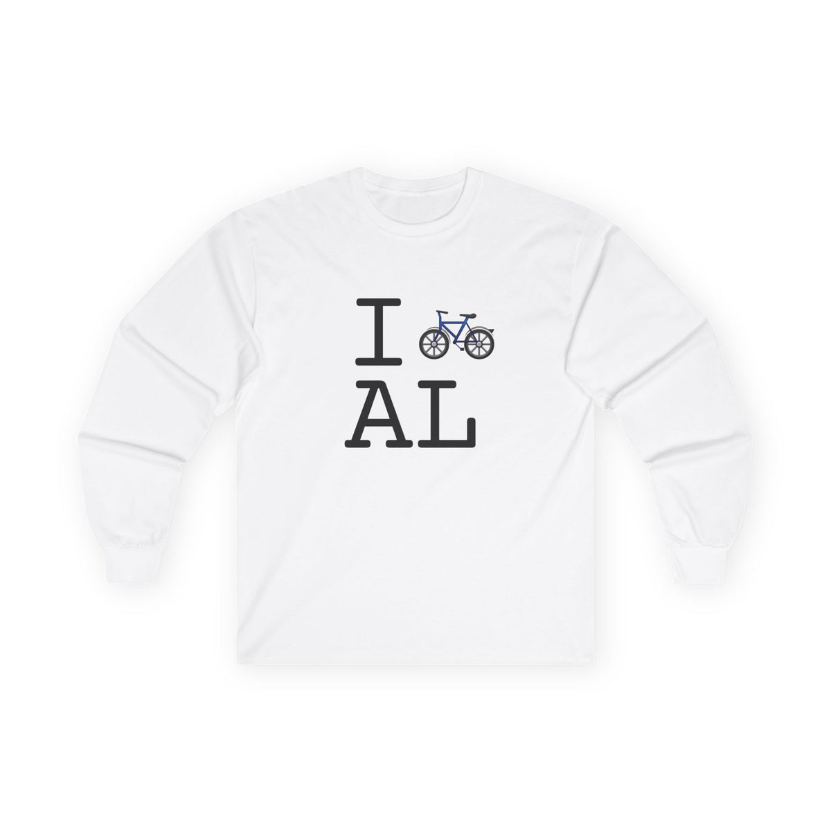 "I Bicycle Alabama" Long Sleeve Shirt