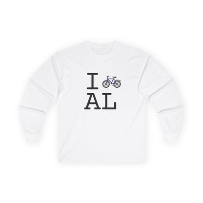 "I Bicycle Alabama" Long Sleeve Shirt