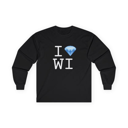 "I Diamond Wisconsin" Long Sleeve Shirt