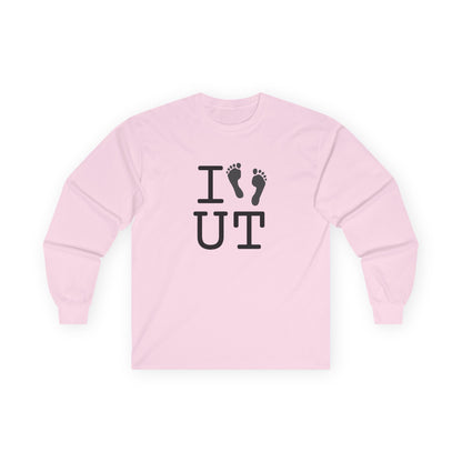 "I leave Footsteps in Utah" Long Sleeve Shirt