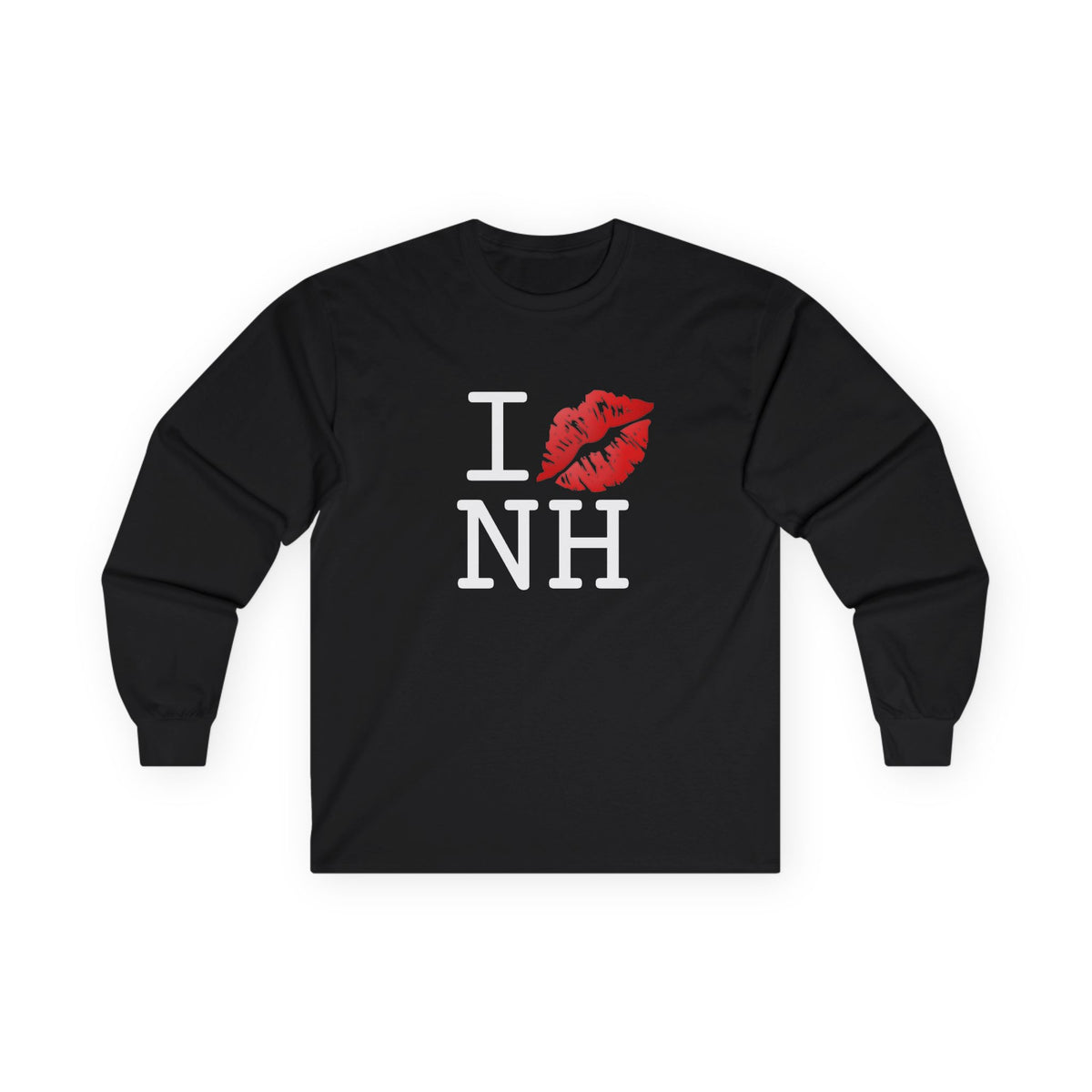 "I Kiss Mark New Hampshire" Long Sleeve Shirt
