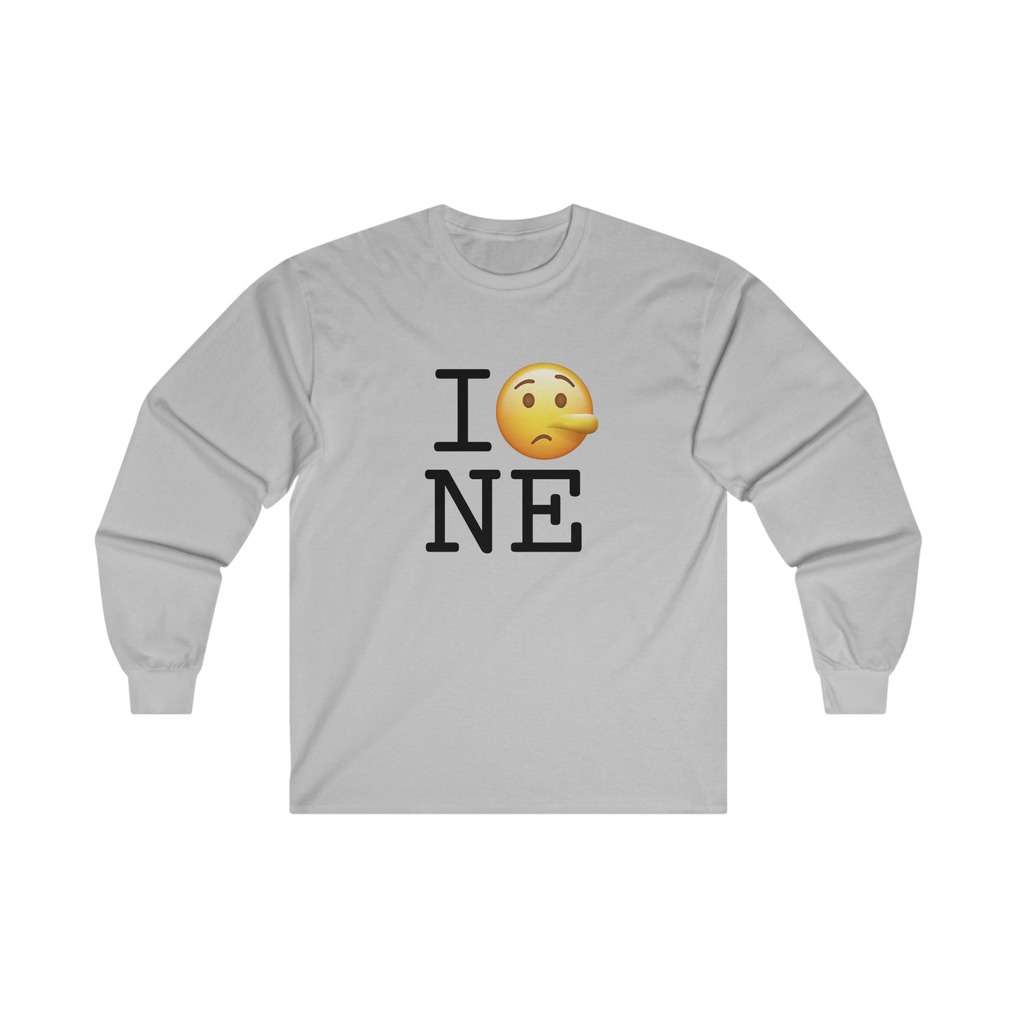 "I Lie about Nebraska" Long Sleeve Shirt