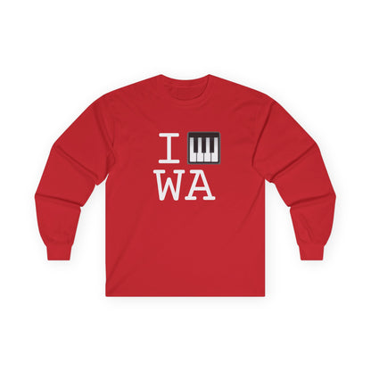 "I Piano Washington" Long Sleeve Shirt