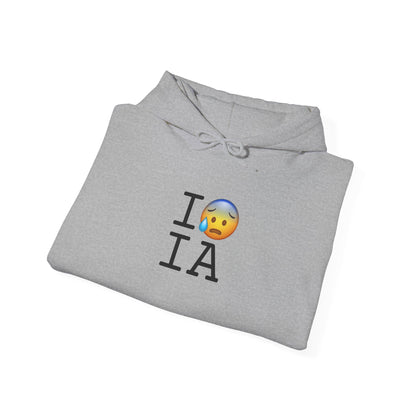 "I'm Anxiously Sweating in Iowa" Hoodie
