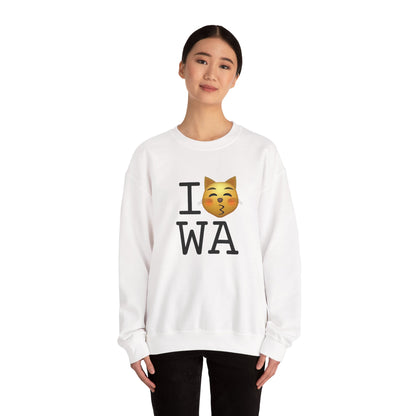 "I'm a Kissing Cat toward Washington" Sweatshirt