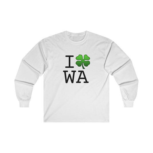 "I'm Lucky (Clover) in Washington" Long Sleeve Shirt