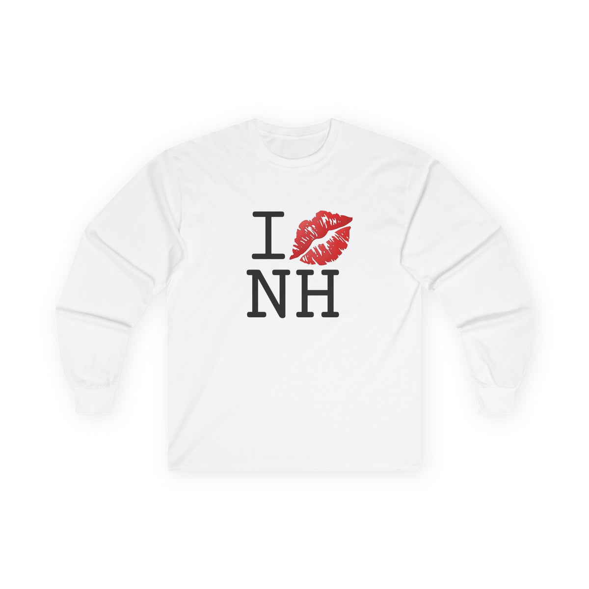 "I Kiss Mark New Hampshire" Long Sleeve Shirt