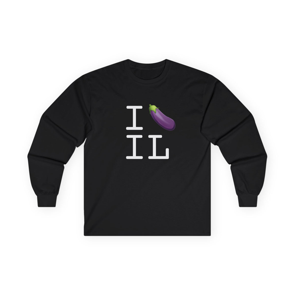 "I Eggplant Illinois" Long Sleeve Shirt