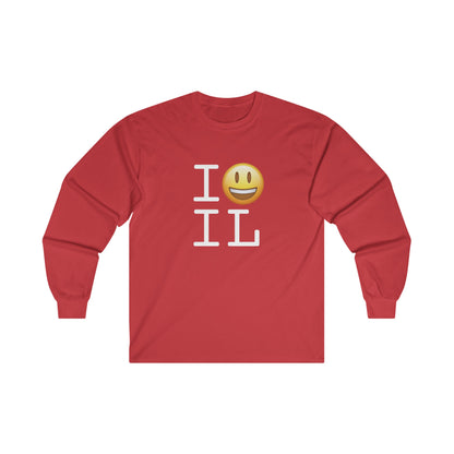 "I'm Happy about Illinois" Long Sleeve Shirt