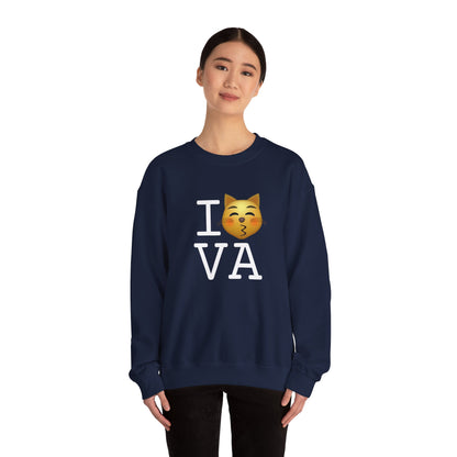 "I'm a Kissing Cat toward Virginia" Sweatshirt