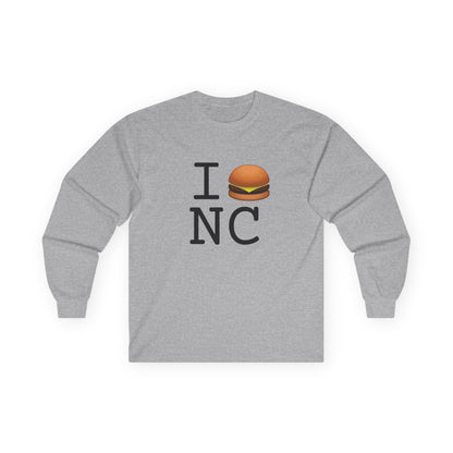 "I Cheeseburger North Carolina" Long Sleeve Shirt